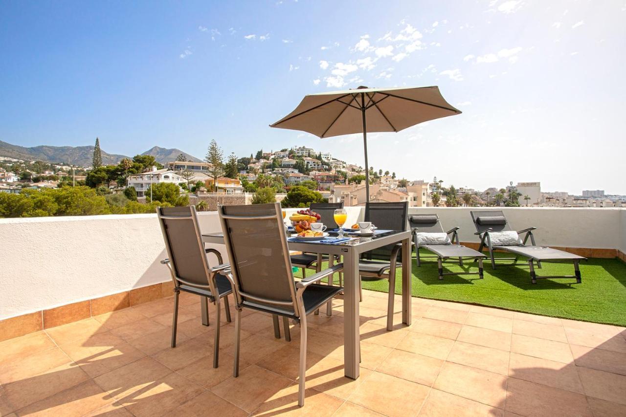 Atico Frente Al Mar - Vistas, Piscina, Terrazas, Parking! Lägenhet Benalmádena Exteriör bild